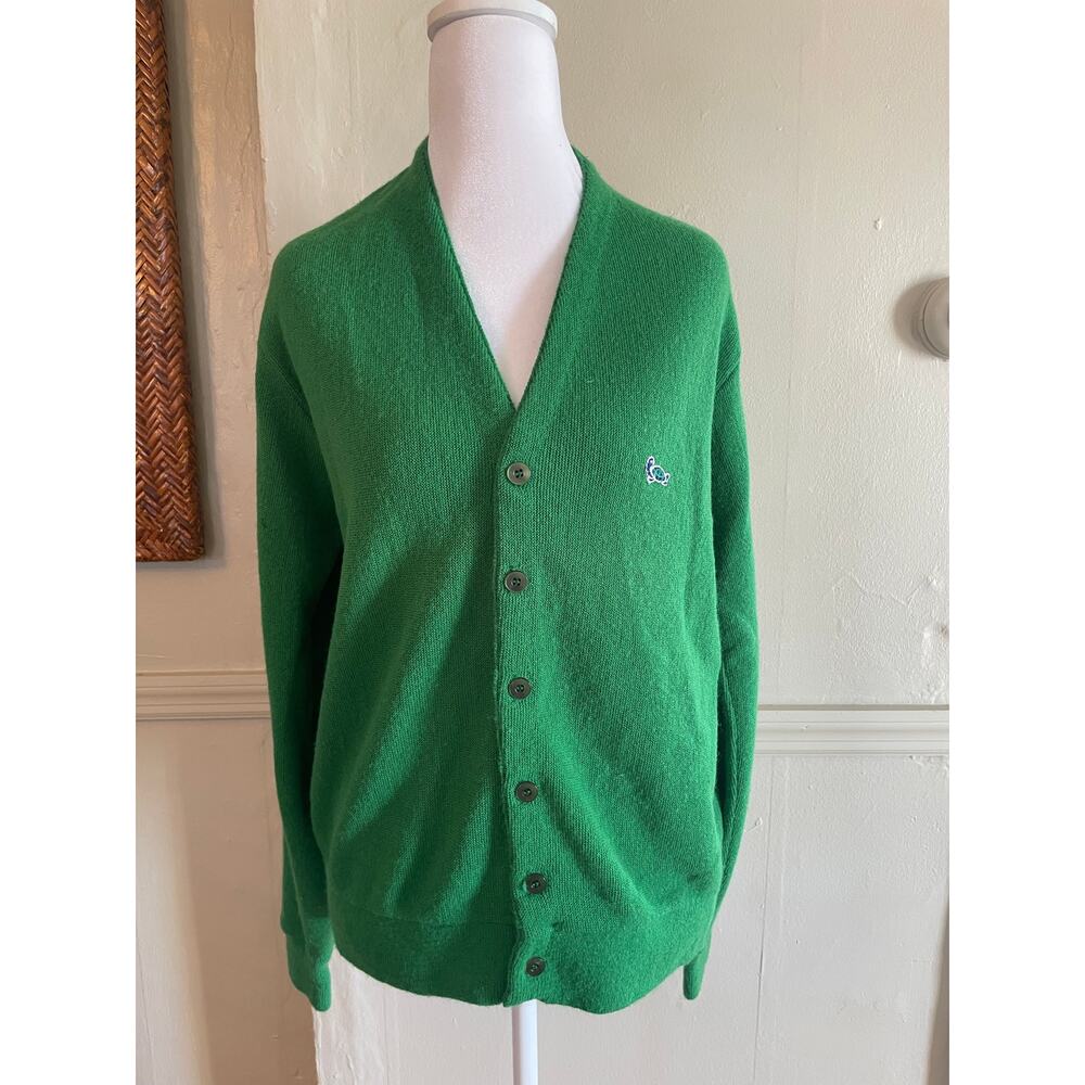 Vintage 70s Crown Sportswear Men's Green Knit Size M